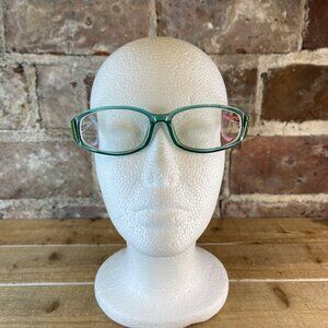 Mattisse Handpainted Plastic Eyeglass Frames Italy Tuxedo Blue (9321 53)